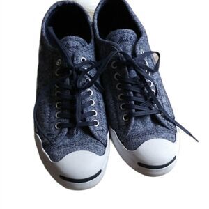 CONVERSE inked white and navy unisex sneakers women 9.5/men 7.5